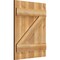 Ekena Millwork Joined Board-n-Batten Shutters w/Z-Bar, Rough Sawn Western Red Cedar, 21 1/2W x 27H, PR RBJ06Z21X027RWR - alternate 2